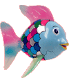 O peixe arco-ris para colorir